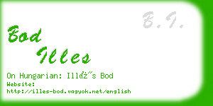 bod illes business card